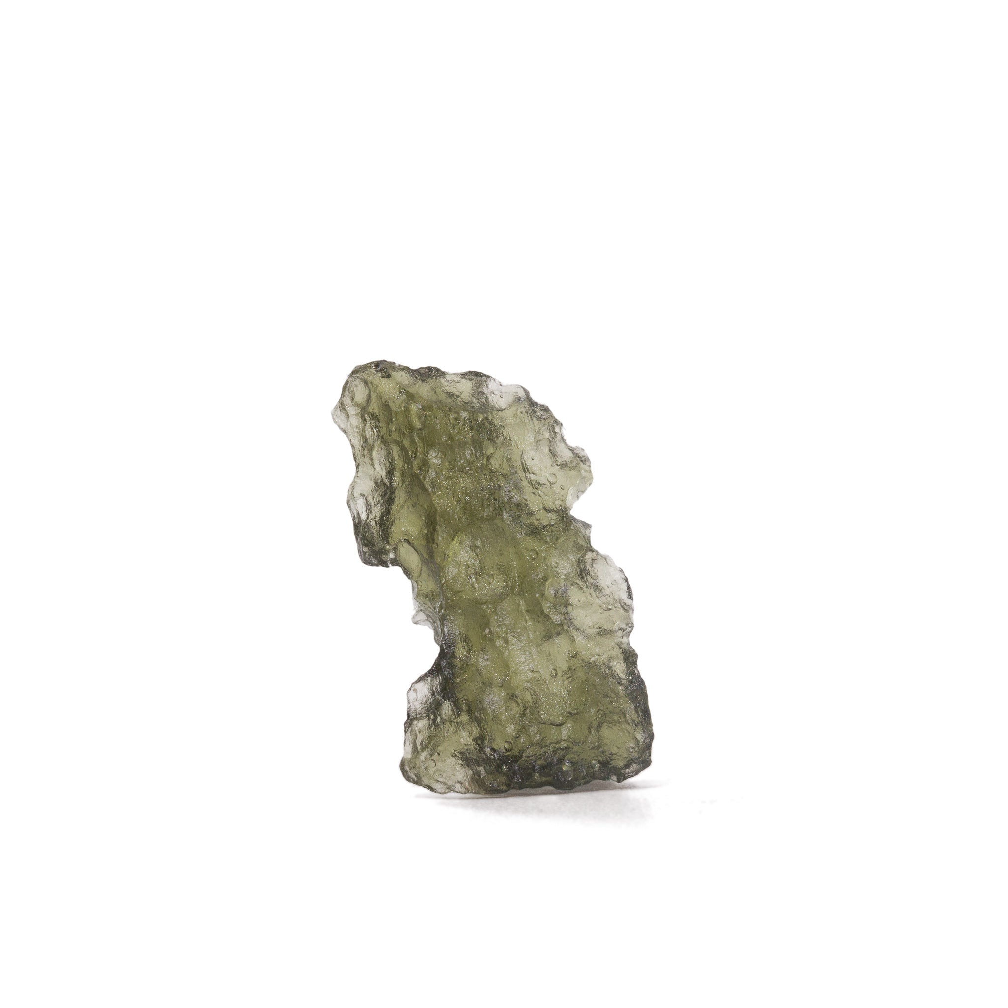 Gem Moldavite Tektite SS Pendant From Czech Republic - 1.1