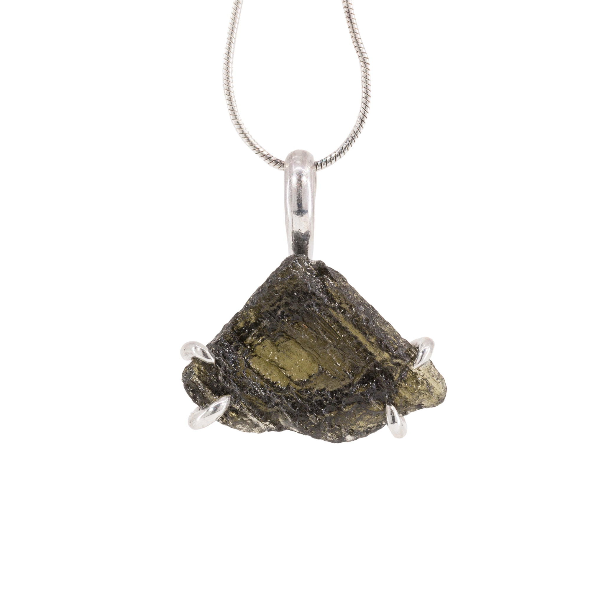 Orders Sterling silver Moldavite pendant