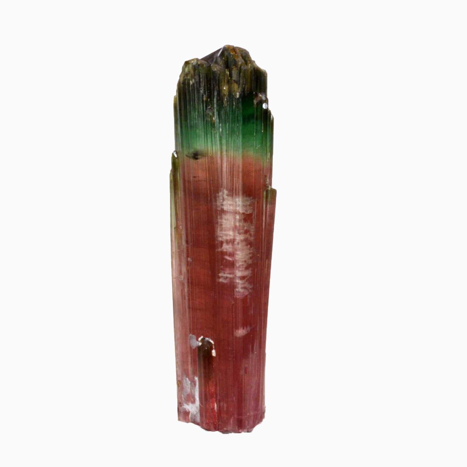 Tourmaline bi-color 7.35 carats - popular natural crystal stone pendant - Pakistan