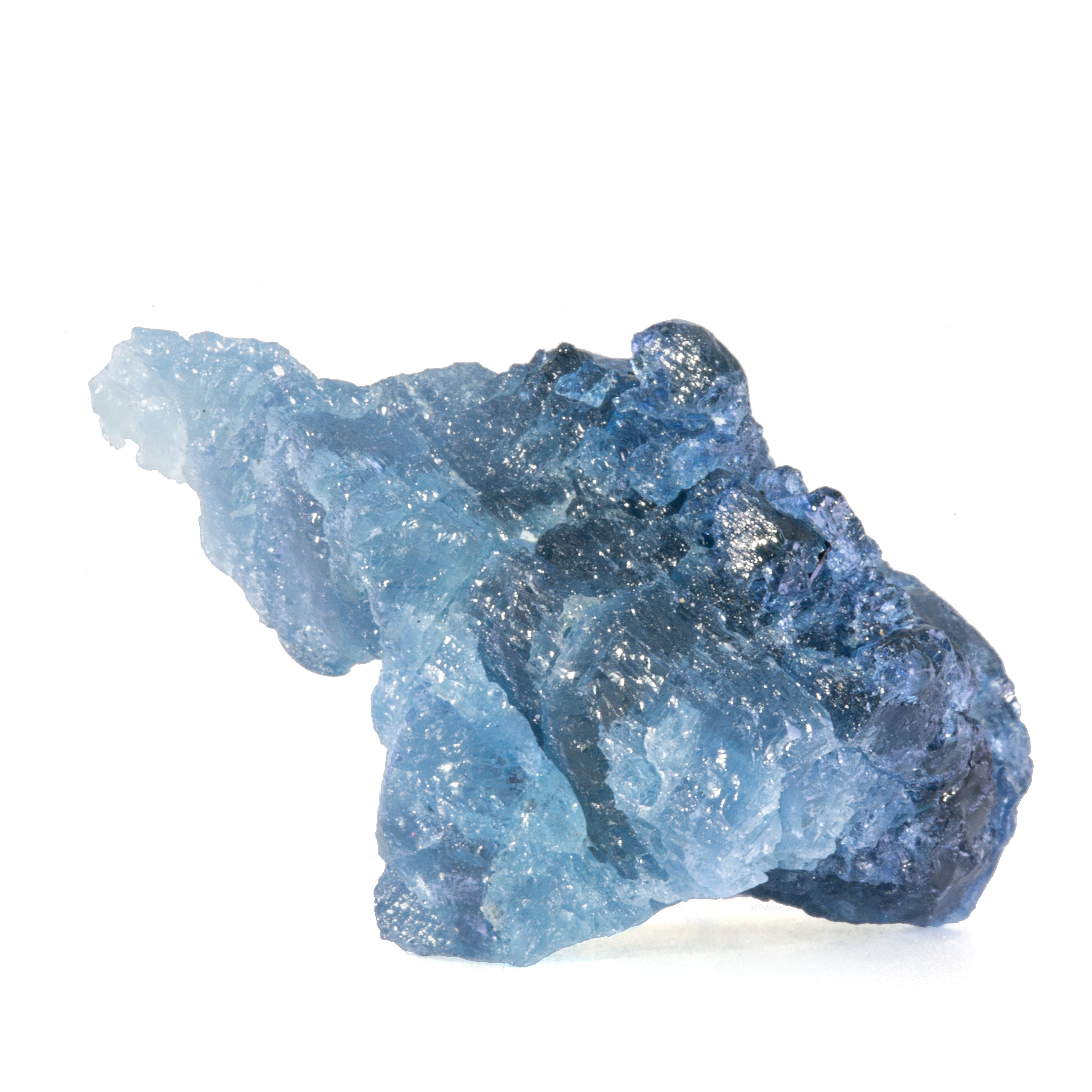 Blue Beryl- Rare Cesium Rich Blue Beryl 47 carat Etched Natural Crystal -  Afghanistan