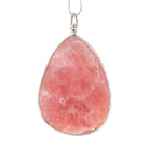 Rhodochrosite 109.5 carat Handcrafted Sterling Silver Swivel Pendant - EEO-198 - Crystalarium