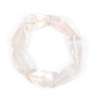 Rose Quartz Chunky Pears Luxury Beaded Bracelet - LLW-025 - Crystalarium