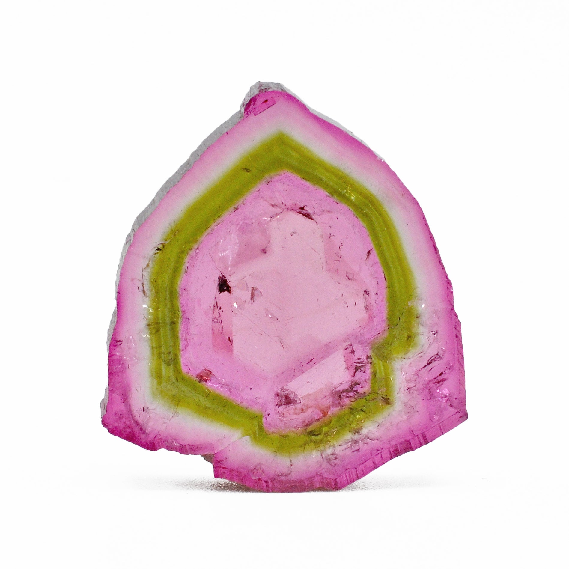 Watermelon Tourmaline 26.75 mm 6 grams Natural Gem Crystal Slice - Bra –  Crystalarium